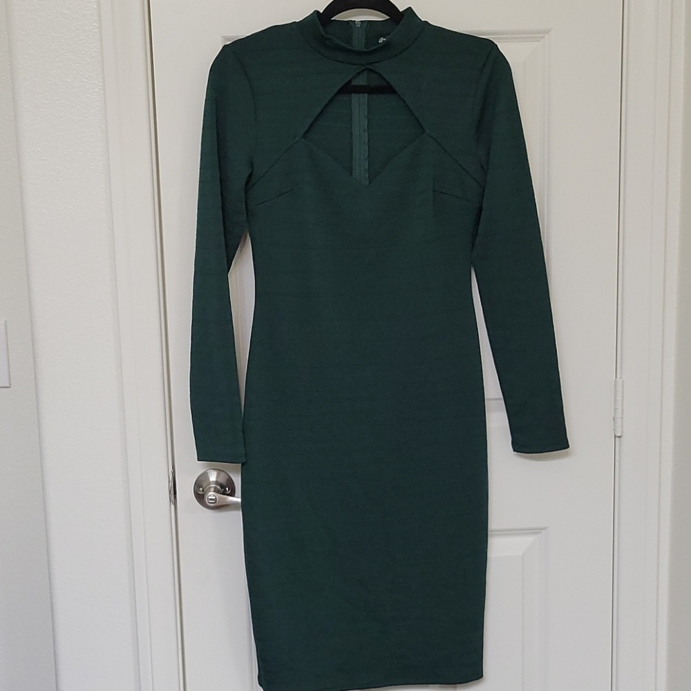 Charlotte Russe hunter Green dress size medium